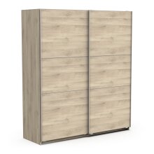 Schiebetürenschrank >GHOST< in Kronberg Eiche - 178,1x203x59,9cm (BxHxT)