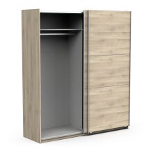 Schiebetürenschrank >GHOST< in Kronberg Eiche - 178,1x203x59,9cm (BxHxT)