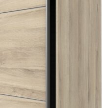 Schiebetürenschrank >GHOST< in Kronberg Eiche - 178,1x203x59,9cm (BxHxT)