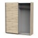 Schiebetürenschrank >GHOST< in Kronberg Eiche - 178,1x203x59,9cm (BxHxT)