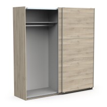 Schiebetürenschrank >GHOST< in Kronberg Eiche - 194,5x203x59,9cm (BxHxT)