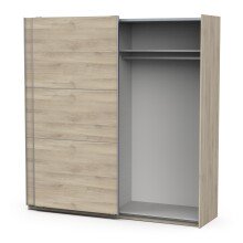 Schiebetürenschrank >GHOST< in Kronberg Eiche - 194,5x203x59,9cm (BxHxT)