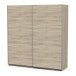 Schiebetürenschrank >GHOST< in Kronberg Eiche - 194,5x203x59,9cm (BxHxT)