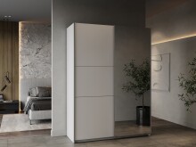 Schiebetürenschrank >GHOST< in Matt weiß - 148x203x59,8cm (BxHxT)