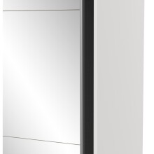 Schiebetürenschrank >GHOST< in Matt weiß - 148x203x59,8cm (BxHxT)