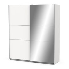 Schiebetürenschrank >GHOST< in Matt weiß - 178,1x203x59,9cm (BxHxT)