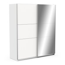Schiebetürenschrank >GHOST< in Matt weiß - 178,1x203x59,9cm (BxHxT)