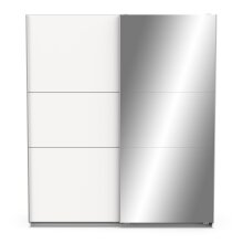 Schiebetürenschrank >GHOST< in Matt weiß - 178,1x203x59,9cm (BxHxT)