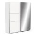 Schiebetürenschrank >GHOST< in Matt weiß - 178,1x203x59,9cm (BxHxT)