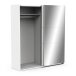 Schiebetürenschrank >GHOST< in Matt weiß - 178,1x203x59,9cm (BxHxT)