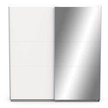 Schiebetürenschrank >GHOST< in Matt weiß - 194,5x203x59,9cm (BxHxT)