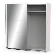 Schiebetürenschrank >GHOST< in Matt weiß - 194,5x203x59,9cm (BxHxT)