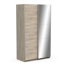 Schiebetürenschrank >GHOST< in Kronberg Eiche - 116,5x203x59,8cm (BxHxT)