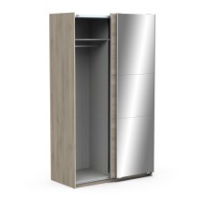 Schiebetürenschrank >GHOST< in Kronberg Eiche - 116,5x203x59,8cm (BxHxT)