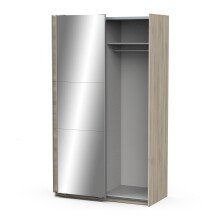 Schiebetürenschrank >GHOST< in Kronberg Eiche - 116,5x203x59,8cm (BxHxT)