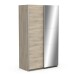 Schiebetürenschrank >GHOST< in Kronberg Eiche - 116,5x203x59,8cm (BxHxT)