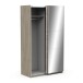 Schiebetürenschrank >GHOST< in Kronberg Eiche - 116,5x203x59,8cm (BxHxT)