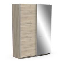 Schiebetürenschrank >GHOST< in Kronberg Eiche - 148x203x59,8cm (BxHxT)