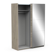 Schiebetürenschrank >GHOST< in Kronberg Eiche - 148x203x59,8cm (BxHxT)
