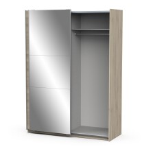 Schiebetürenschrank >GHOST< in Kronberg Eiche - 148x203x59,8cm (BxHxT)