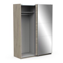 Schiebetürenschrank >GHOST< in Kronberg Eiche - 148x203x59,8cm (BxHxT)