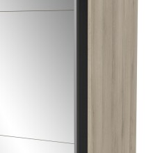 Schiebetürenschrank >GHOST< in Kronberg Eiche - 148x203x59,8cm (BxHxT)