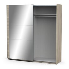 Schiebetürenschrank >GHOST< in Kronberg Eiche - 194,5x203x59,9cm (BxHxT)