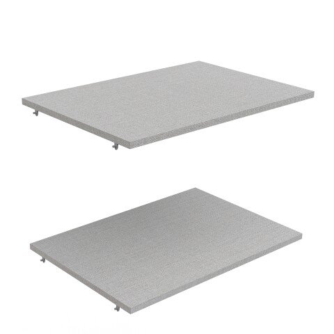 Einlegeboden >GHOST< (2er-Set) in Matt weiß - 56x3x39,1cm (BxHxT)