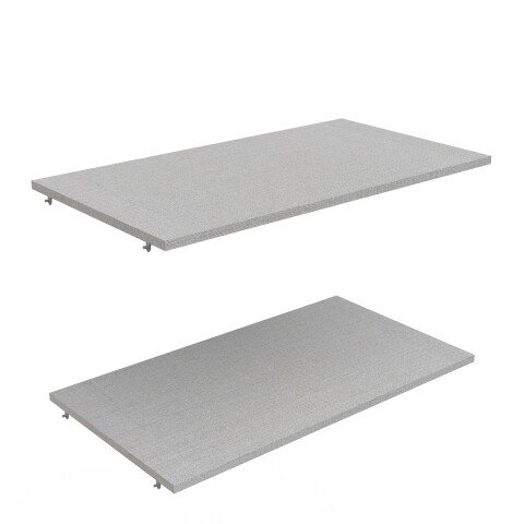 Einlegeboden >GHOST< (2er-Set) in Matt weiß - 71,7x3x39,1cm (BxHxT)