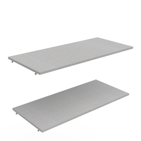Einlegeboden >GHOST< (2er-Set) in Matt weiß - 86,8x3x39,1cm (BxHxT)