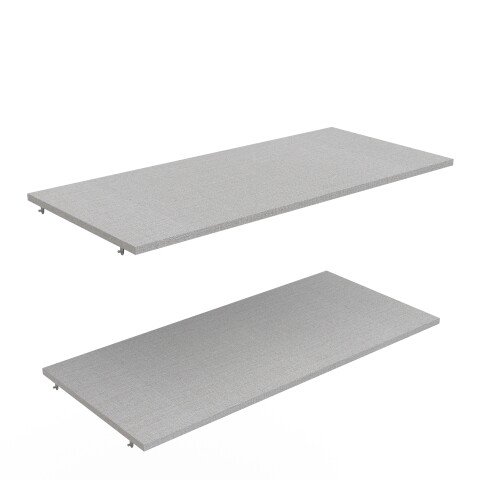 Einlegeboden >GHOST< (2er-Set) in Matt weiß - 86,8x3x39,1cm (BxHxT)