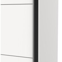 Schiebetürenschrank >GHOST< in Matt weiß - 148x203x59,8cm (BxHxT)