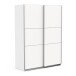 Schiebetürenschrank >GHOST< in Matt weiß - 148x203x59,8cm (BxHxT)