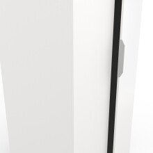 Drehtürenschrank >GHOST< in Matt weiß - 79,4x203x51,1cm (BxHxT)