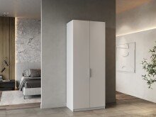 Drehtürenschrank >GHOST< in Matt weiß -...
