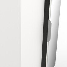 Drehtürenschrank >GHOST< in Matt weiß - 79,4x203x51,1cm (BxHxT)