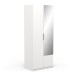 Drehtürenschrank >GHOST< in Matt weiß - 79,4x203x51,1cm (BxHxT)