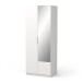 Drehtürenschrank >GHOST< in Matt weiß - 79,4x203x51,1cm (BxHxT)