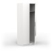 Drehtürenschrank >GHOST< in Matt weiß - 79,4x203x51,1cm (BxHxT)