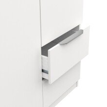 Drehtürenschrank >GHOST< in Matt weiß - 119,4x203x51,1cm (BxHxT)