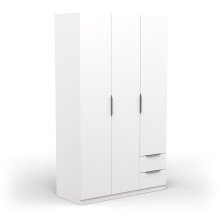 Drehtürenschrank >GHOST< in Matt weiß -...