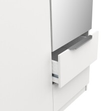 Drehtürenschrank >GHOST< in Matt weiß - 119,4x203x51,1cm (BxHxT)