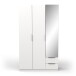 Drehtürenschrank >GHOST< in Matt weiß - 119,4x203x51,1cm (BxHxT)