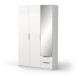 Drehtürenschrank >GHOST< in Matt weiß - 119,4x203x51,1cm (BxHxT)