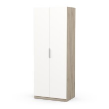 Drehtürenschrank >GHOST< in Matt weiß - 79,4x203x51,1cm (BxHxT)