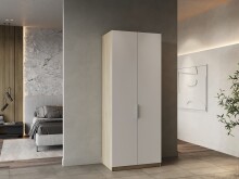 Drehtürenschrank >GHOST< in Matt weiß -...