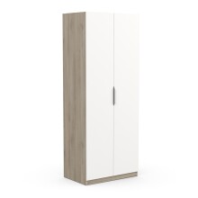 Drehtürenschrank >GHOST< in Matt weiß - 79,4x203x51,1cm (BxHxT)