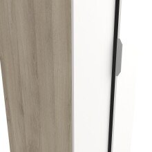 Drehtürenschrank >GHOST< in Matt weiß - 79,4x203x51,1cm (BxHxT)