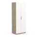 Drehtürenschrank >GHOST< in Matt weiß - 79,4x203x51,1cm (BxHxT)
