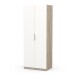 Drehtürenschrank >GHOST< in Matt weiß - 79,4x203x51,1cm (BxHxT)